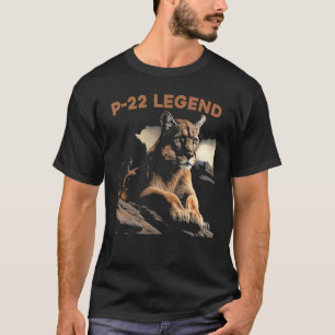 Camiseta P-22 Lago Prateado Do Leão De Montanha P22