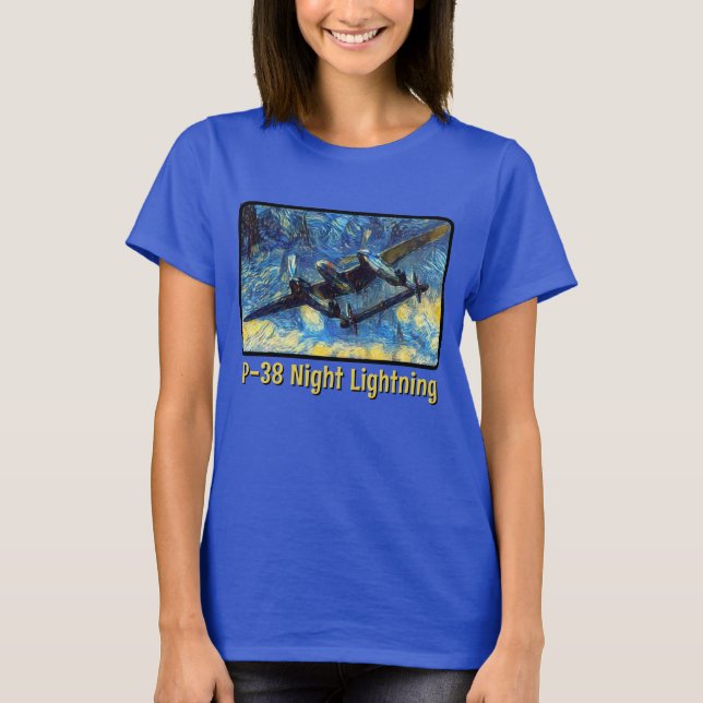 Camiseta P-38 Noite Relâmpago (Frente)
