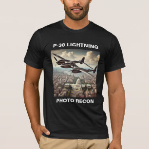 CAMISETA P-38 RECUPERAÇÃO DA FOTO DE LIGAÇÃO