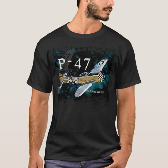 Camiseta P-47 Aeronave Thunderbolt (Frente)