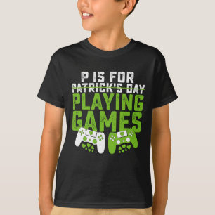 Camiseta P é para jogar jogos jogadores jogando Rua de jogo