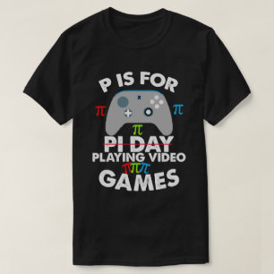 Camiseta P é para jogar Videos games