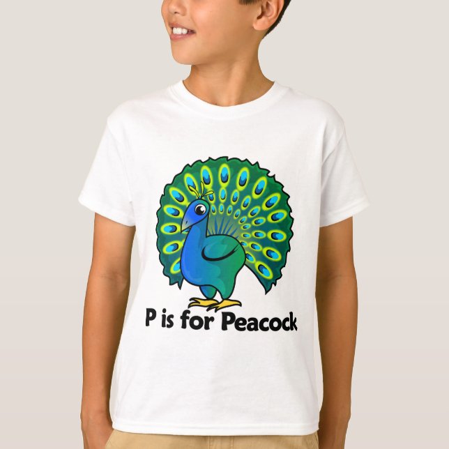 Camiseta P é para o pavão (Frente)