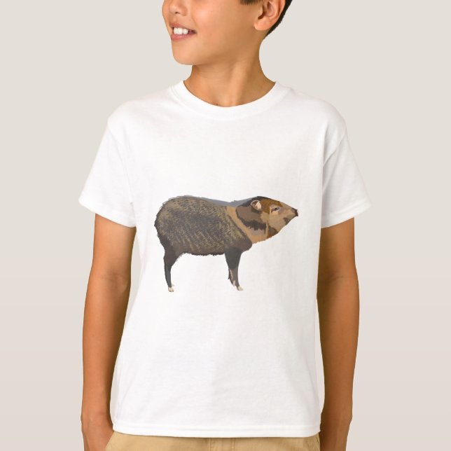Camiseta P é para Peccary (Frente)