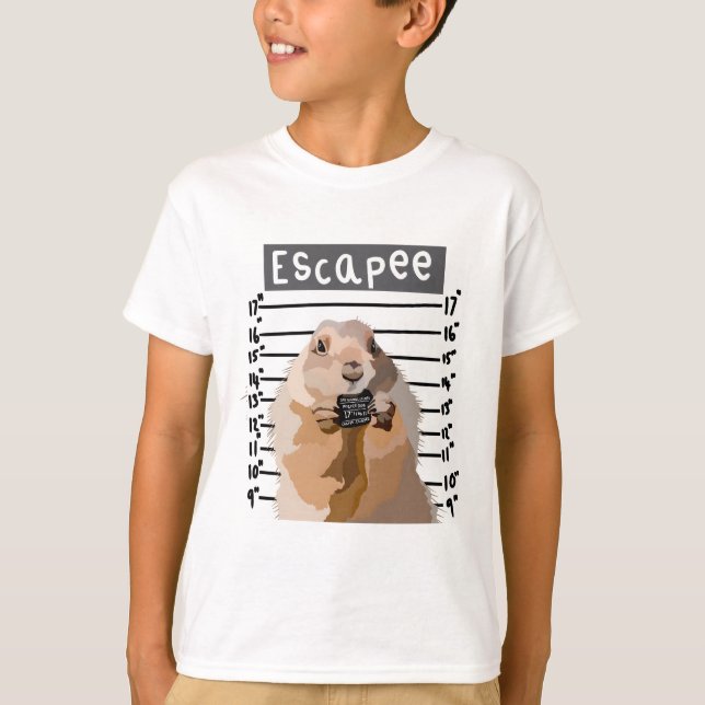 Camiseta P é para Prairie Dog (Frente)