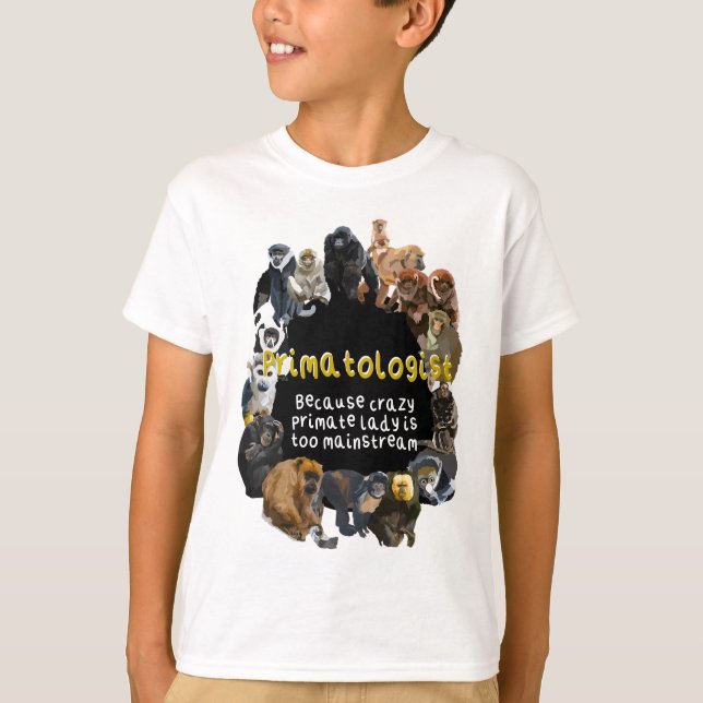 Camiseta P é para Primate (Frente)