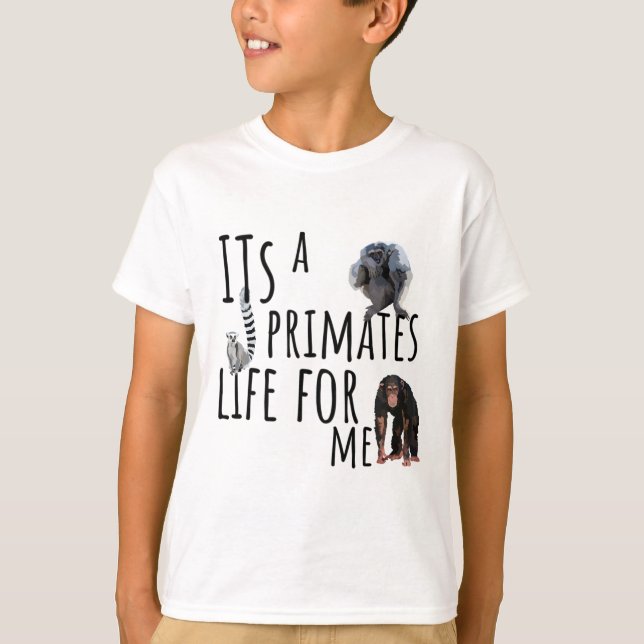 Camiseta P é para Primate (Frente)