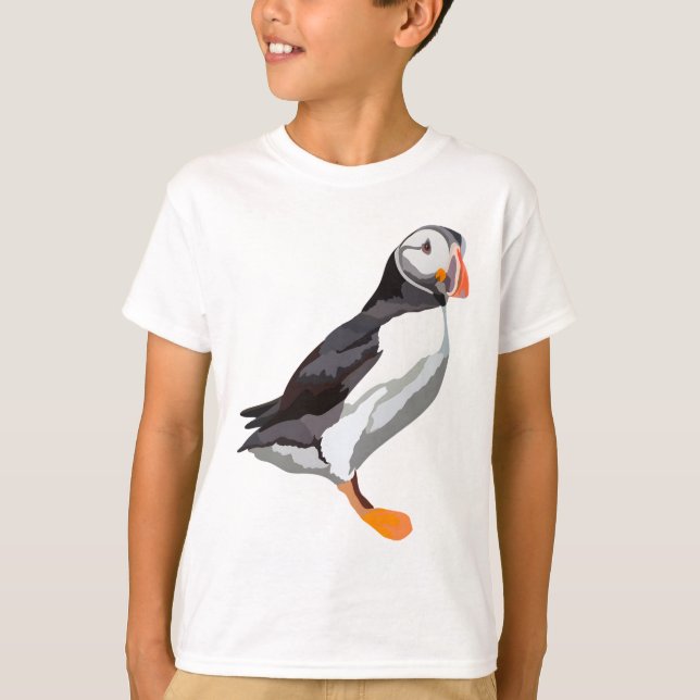 Camiseta P é para Puffin (Frente)