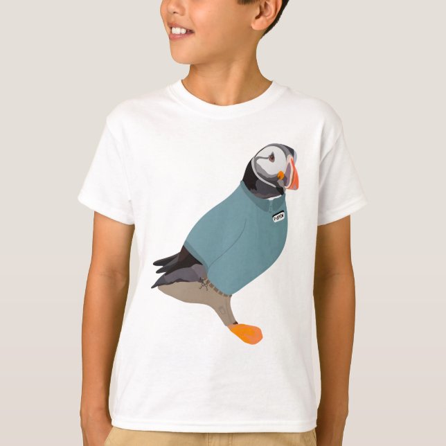 Camiseta P é para Puffin (Frente)