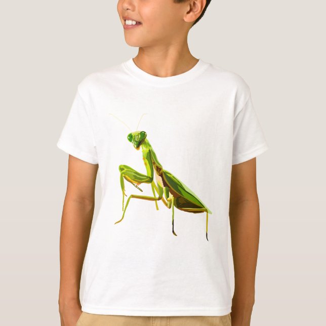 Camiseta P é para Rezar Mantis (Frente)