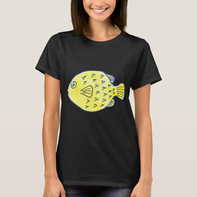 Camiseta P para peixe-globo (Frente)