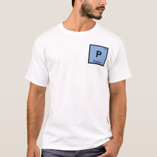 Camiseta P - Poseidon Deus Símbolo da Tabela Periódica Quím