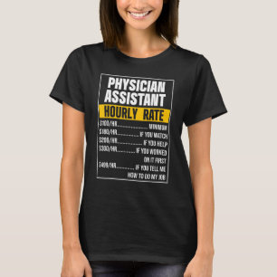 Camiseta Pa Certificado de Taxa Assistente Médico