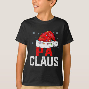 Camiseta Pa Claus Funny Família Xmas Correspondente Cristo 