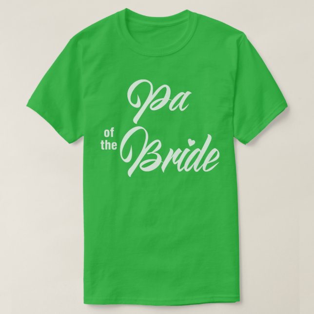 Camiseta Pa De Festa de casamento Noiva Engraçado Correspon (Frente do Design)