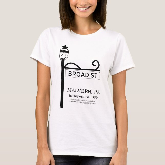 Camiseta PA de Malvern - Rua larga (Frente)
