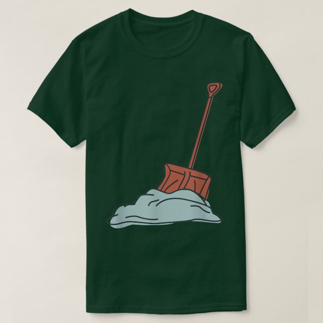 Camiseta Pá de neve (Frente do Design)
