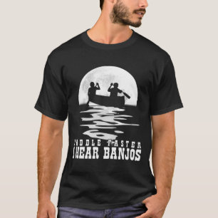 Camiseta pá mais rapidamente eu ouço banjos