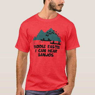 Camiseta Pá mais rapidamente eu posso ouvir banjos
