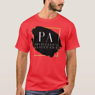 Camiseta PA Médico Assistente Vers 1 Sq Minimalista Única