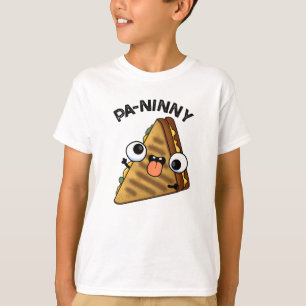 Camiseta Pa-ninny Funny Panini Pun apresenta um panini boni