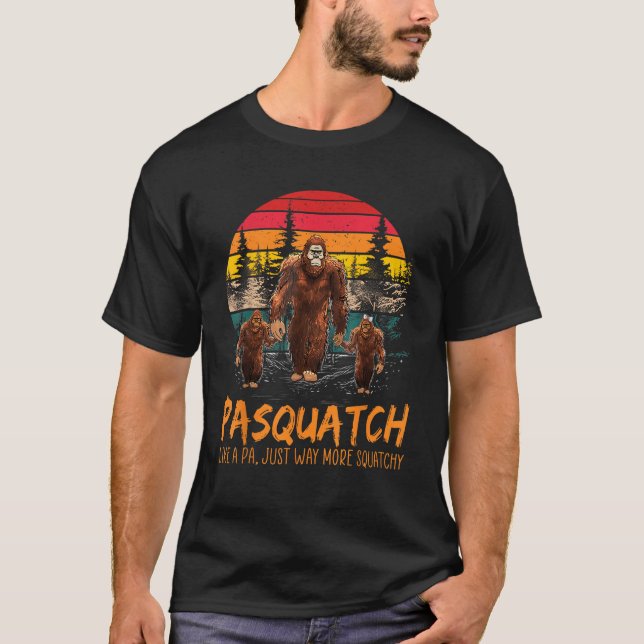 Camiseta Pa Squatch Como Um Vovô, Muito Mais Escamuflado (Frente)