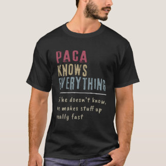Camiseta Paca sabe tudo que o vovô dá