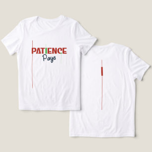 Camiseta Paciência Compensa – Tipografia de Mentalidade de
