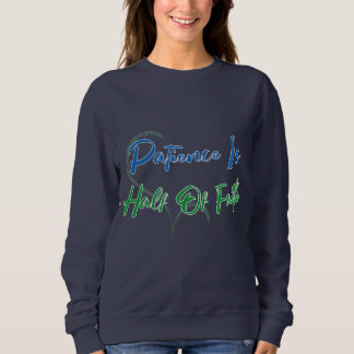 Camiseta Paciência é Metade da Fé Citação Espiritual do Cor