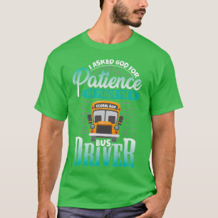 Camiseta Paciência é por isso que sou motorista de ônibus