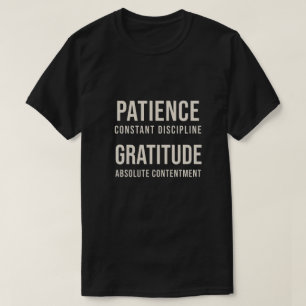 Camiseta Paciência & Gratidão - Sabr & Shukr Islâmico