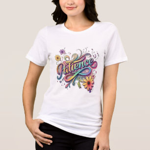 Camiseta Paciência - Tipografia Manuscrita Vibrante - Camis