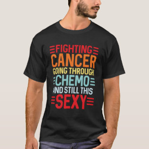 Camiseta Paciente de Quimio de Cotação Inspiracional de Com