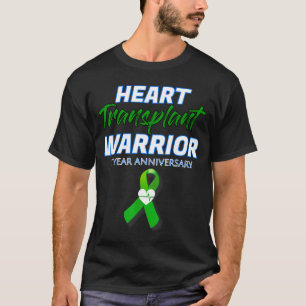 Camiseta Paciente Guerreiro de Transplante de Coração 5 Ano