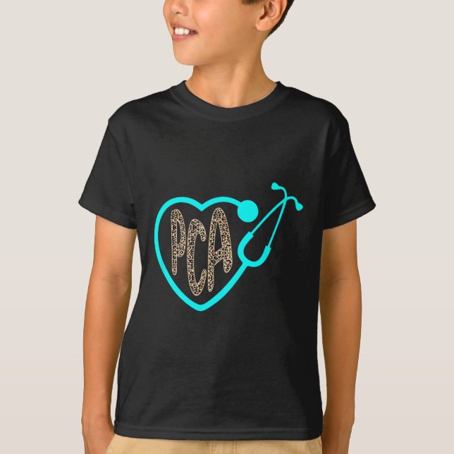 Camiseta Paciente Pca Cuidando de Enfermeira-Leopardo-do-Co (Frente)