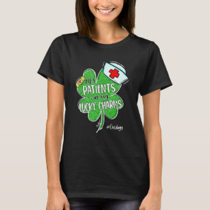 Camiseta Pacientes São Meus Enfeites de Sorte Enfermeira de