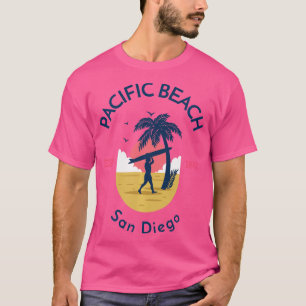 Camiseta Pacific Beach San Diego California Surfing Souveni