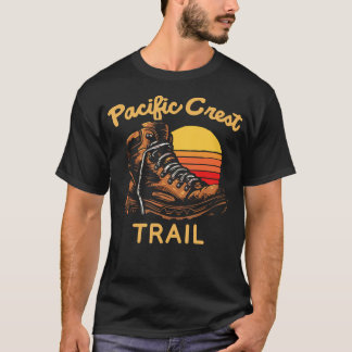 Camiseta Pacific Crest Trail Vintage Hiking Boot Hiker Shoe