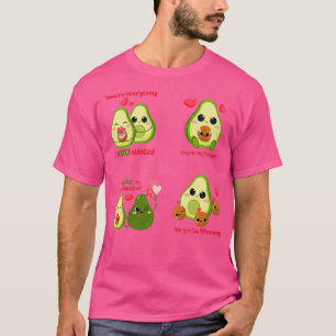 Camiseta Pacote adesivo do Namorados Avocado Valentinex27s