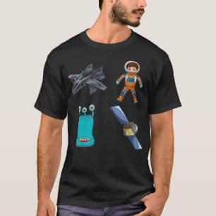 Camiseta Pacote da Galáxia Espacial do Jet Zet