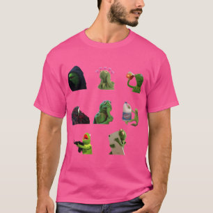 Camiseta Pacote de adesivos Kermit meme