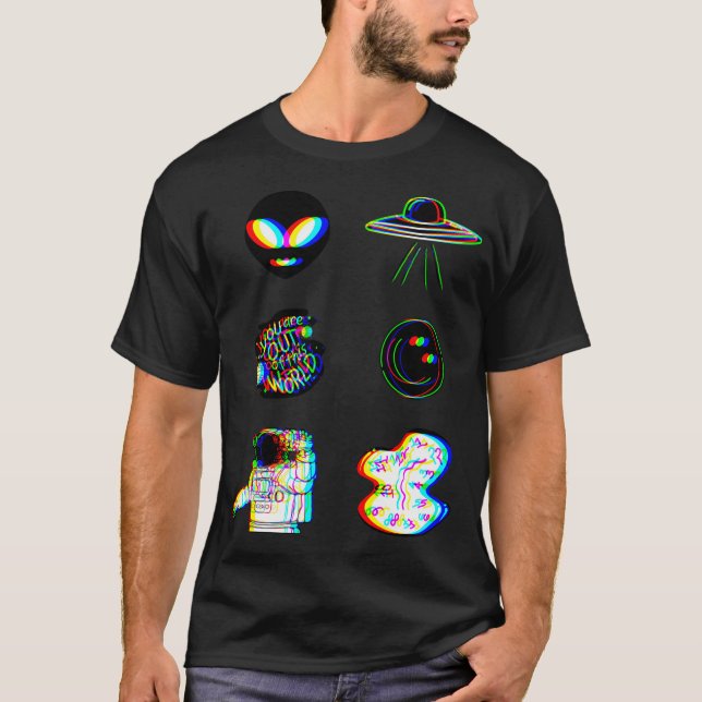 Camiseta Pacote de disquete radiante (Frente)