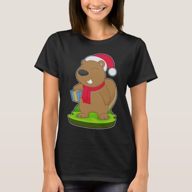 Camiseta Pacote de Natal do Beaver (Frente)