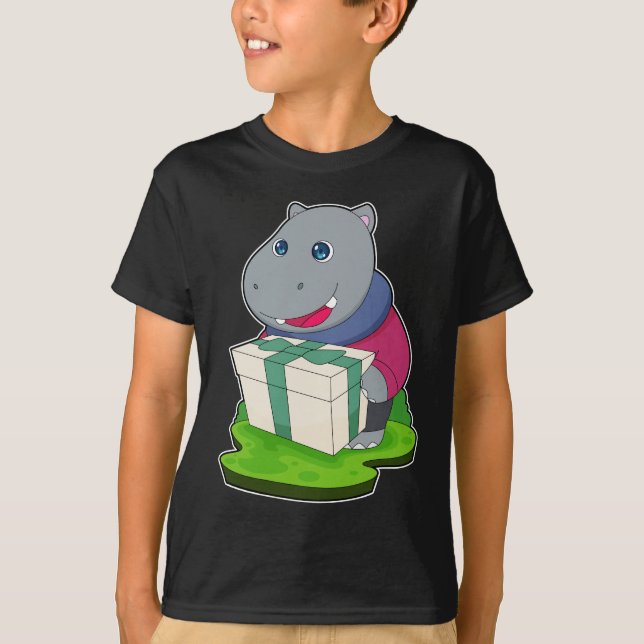 Camiseta Pacote de Natal Hippo (Frente)