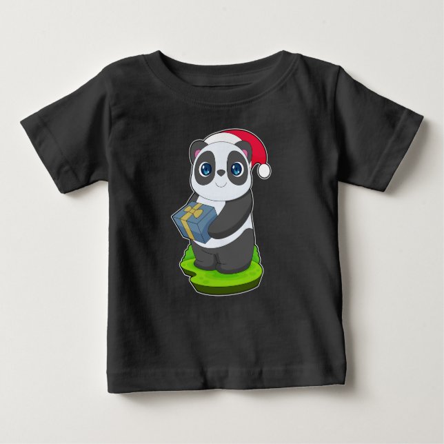Camiseta Pacote de Natal Panda (Frente)