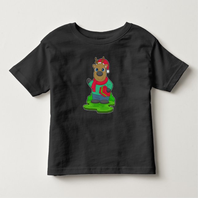 Camiseta Pacote de Natal para Reindeer (Frente)
