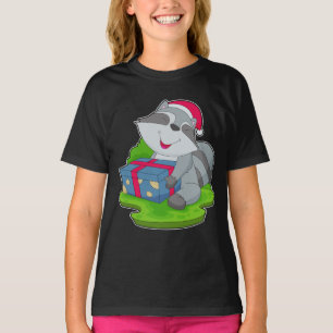 Camiseta Pacote de Natal Racoon
