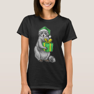 Camiseta Pacote de Natal Racoon