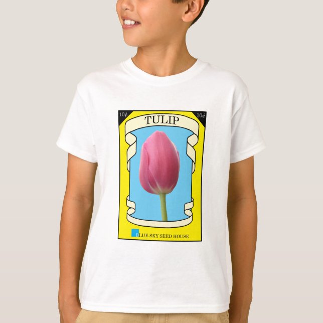 Camiseta Pacote de Semente de Tulip (Frente)