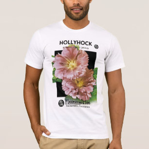Camiseta Pacote de Semente Hollyhock Vintage
